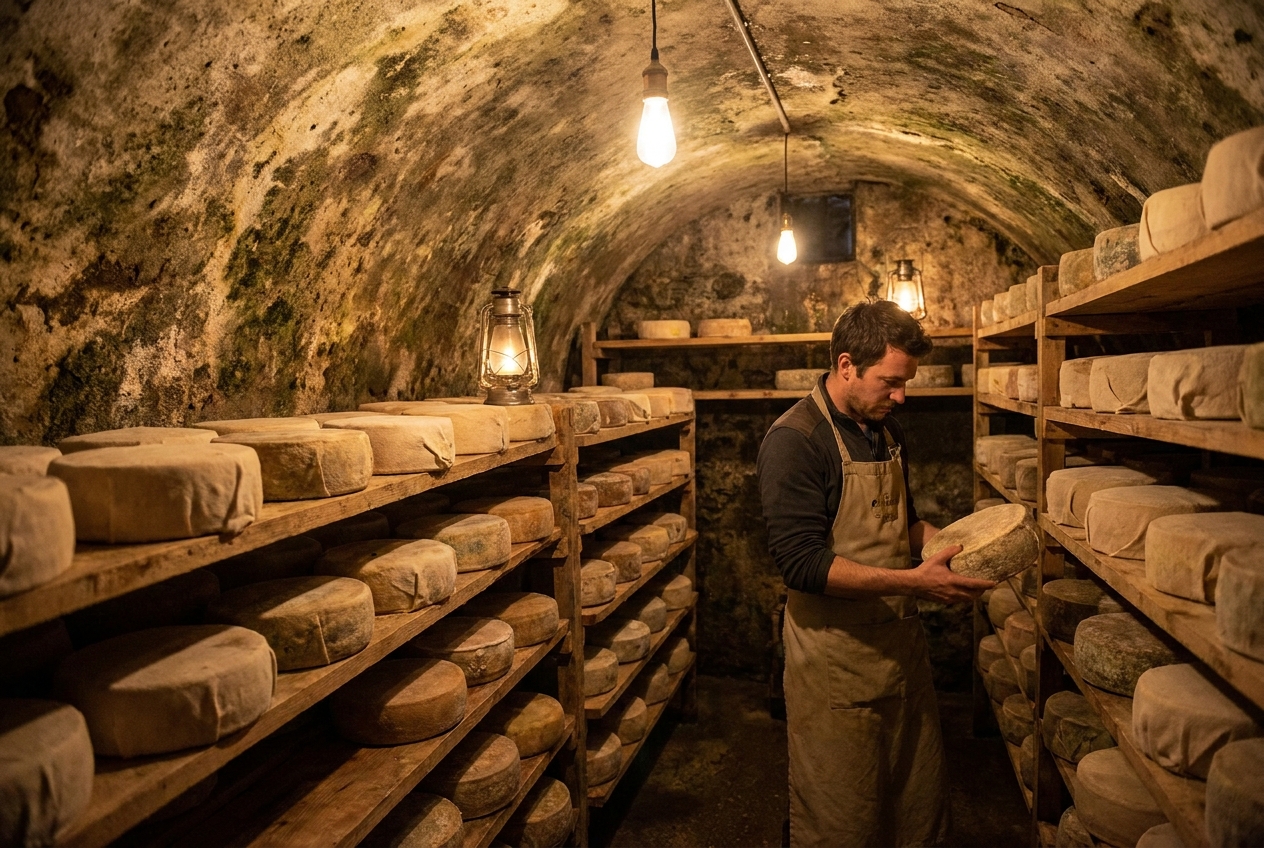 Cheese aging cellar