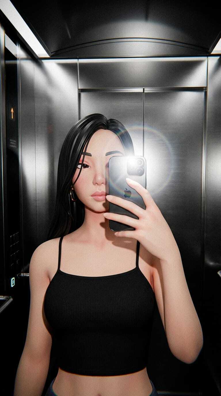 Elevator selfie