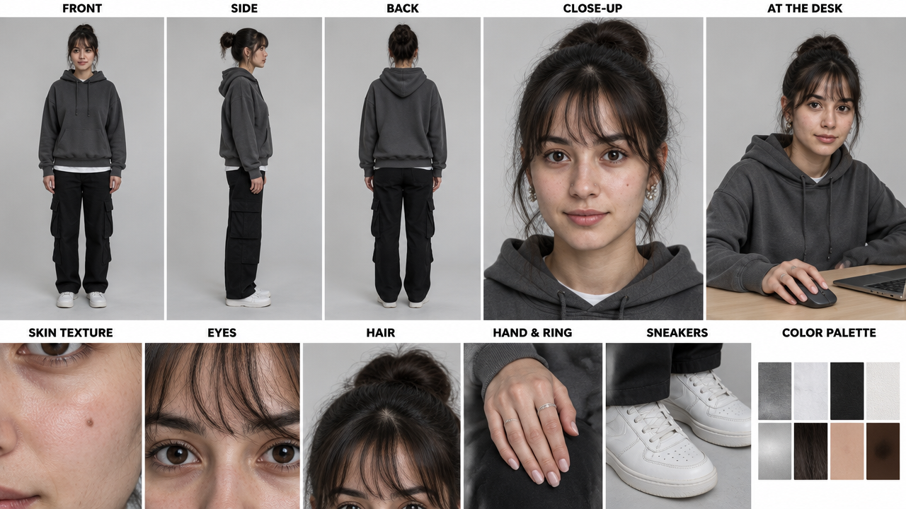 Full Character Turnaround Sheet